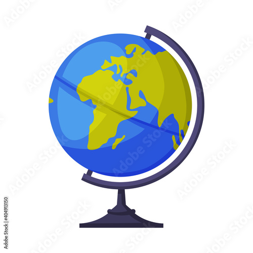 Globe as Travel and Tourism Symbol Vector Illustration