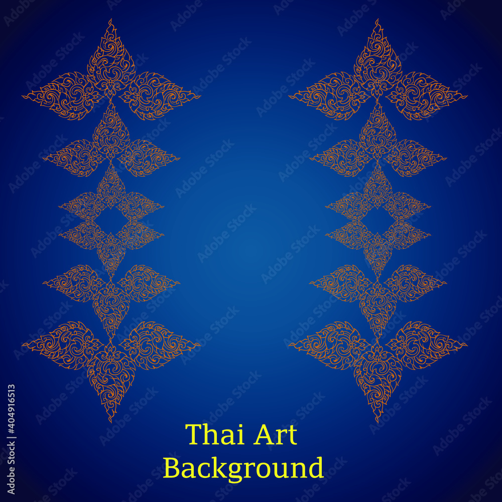 Vector illustration. Thai art luxury temple, background pattern decoration for printing, flyers, poster, web, banner, brochure and card concept vector illustration. Vector illustration. Thai art luxury temple, background pattern decoration for printing, flyers, poster, web, banner, brochure and card concept vector illustration.