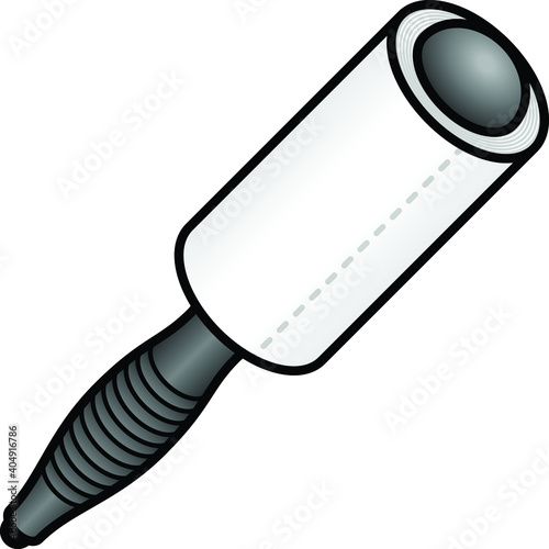 A sticky paper lint roller.