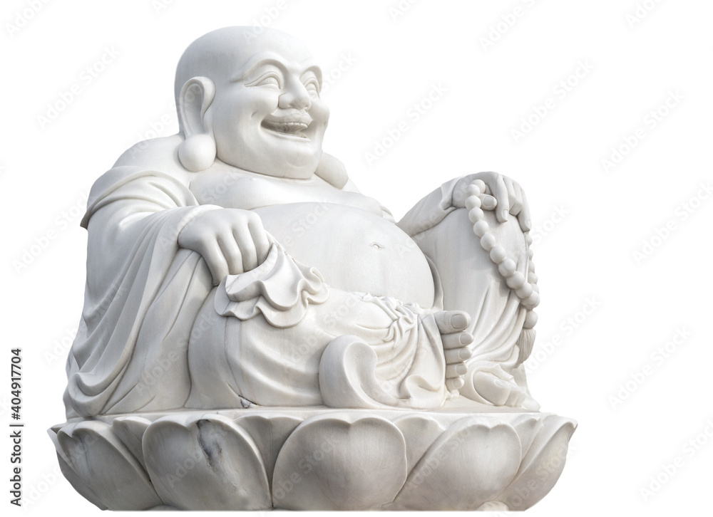 Buddha marble statue isolated