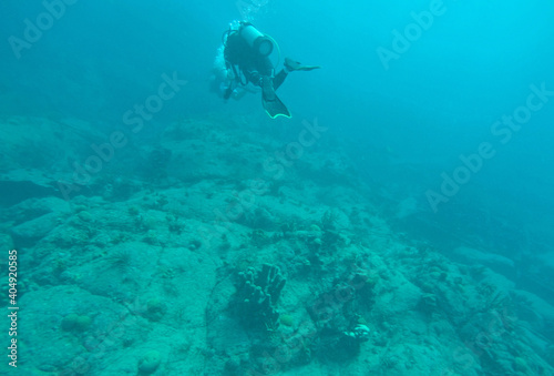 SCUBA Diver in the BVI © Low Flite