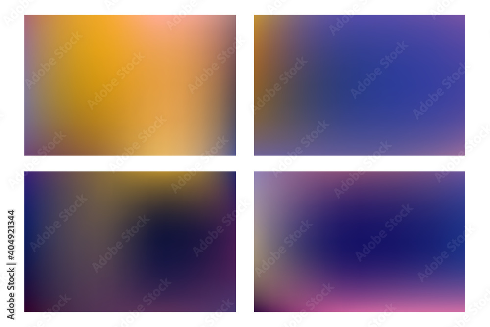 Vector abstract colorful background blurred gradient color bokeh blurry palette