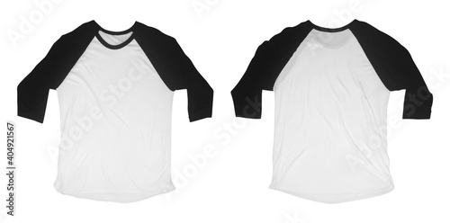 Raglan 3/4 Sleeve Shirt Mockup photo