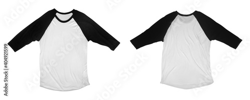 Raglan 3/4 Sleeve Shirt Mockup