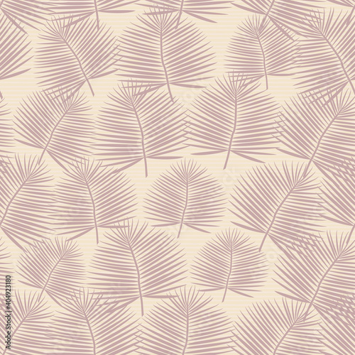 Exotic, tropical seamless pattern with palm branches. Vector.