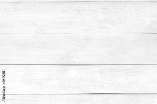 Horizontal planks of white color mock-up wooden  background texture