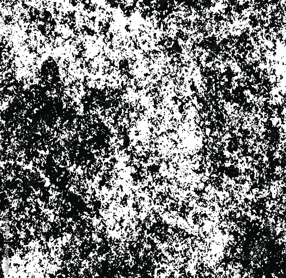 Rough black and white texture vector. Distressed overlay texture. Grunge background. Abstract textured effect. Vector Illustration. Black isolated on white background. EPS10.