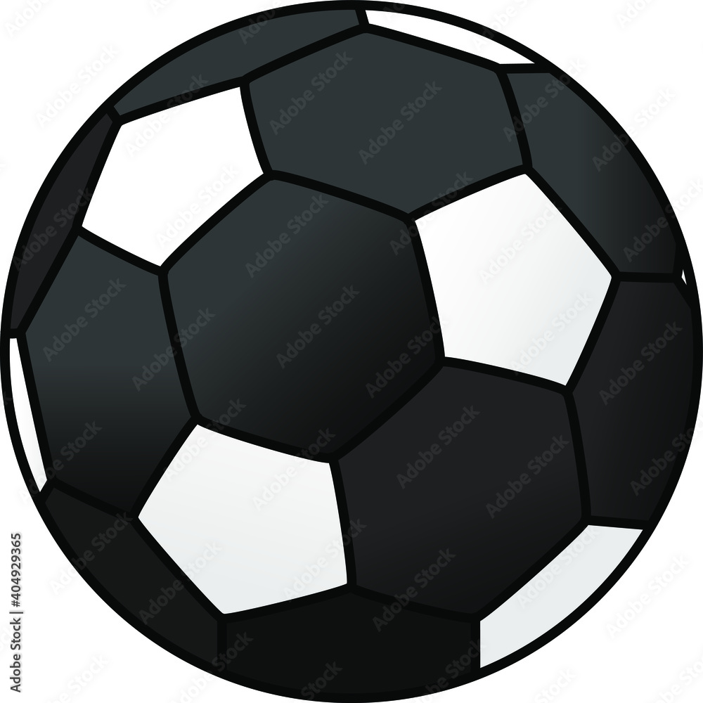 A black soccer ball. A black soccer ball.