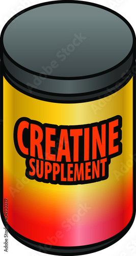 A tub of creatine for body building.
