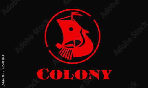 Rook logo with sail and flag