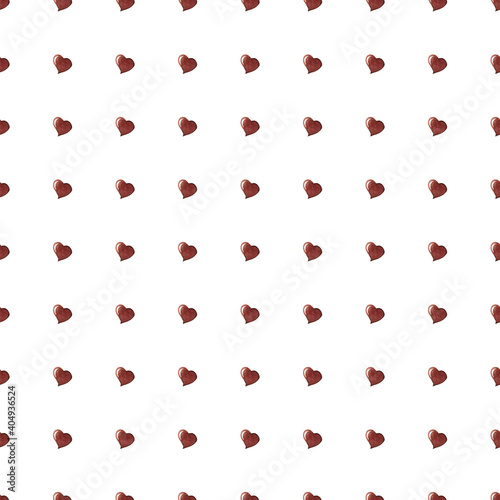 Watercolor seamless pattern on Valentine's day. Cute pattern for gift, postcard, digital paper