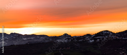 orange sunset