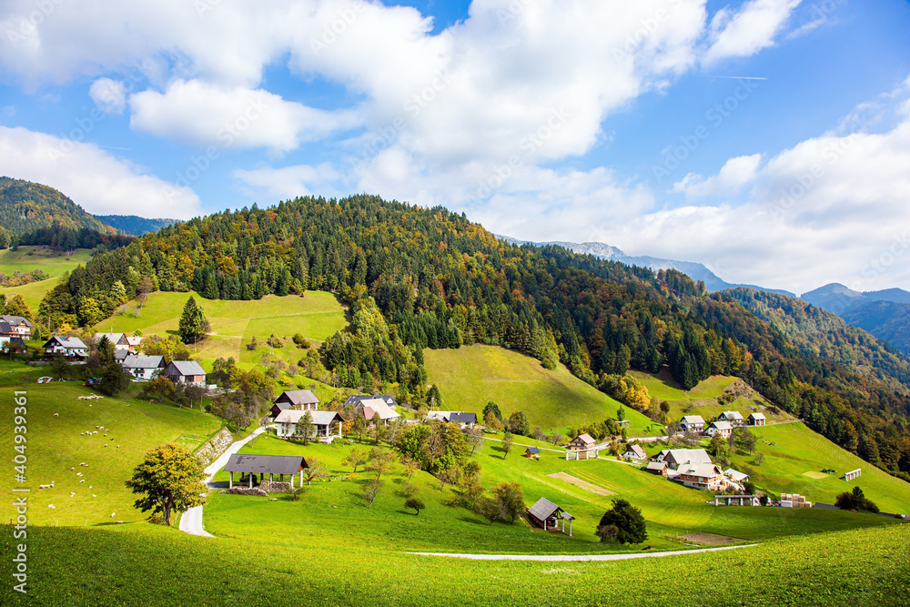 Small village in Julian Alps
