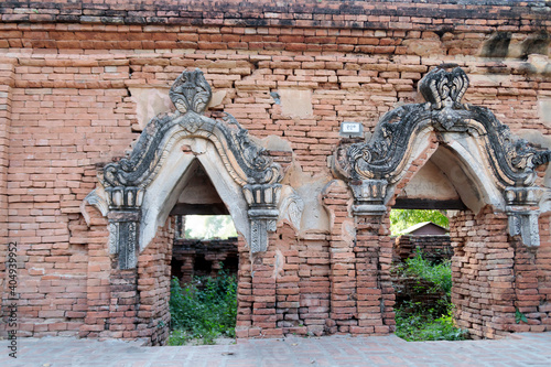 Brick wall in Myanmar