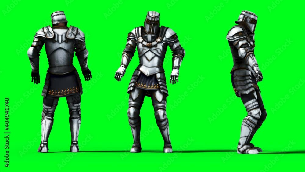 Knight animation. Phisical motion blur. Realistic green screen 4k animation. Green screen Knight animation. Phisical motion blur. Realistic green screen 4k animation. Green screen