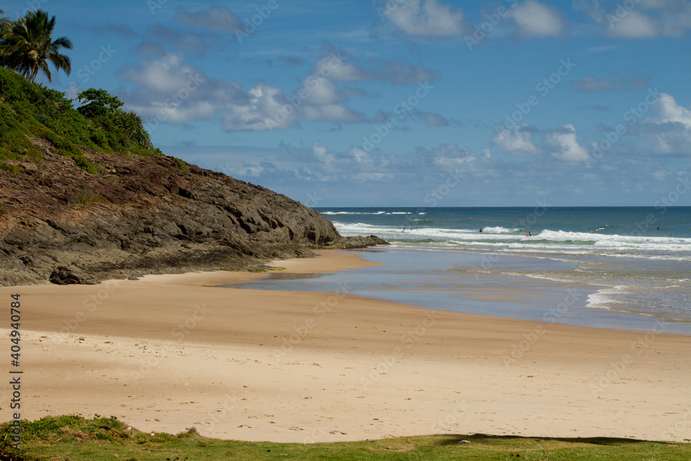 Ribeira Beach is one the many beautiful beaches that can be found along the coastline in Itacare, Brazil 