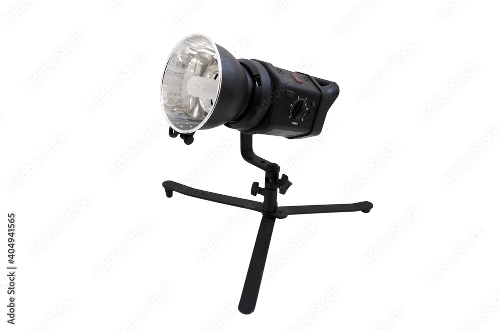studio flash light on white isolated background studio flash light on white isolated background