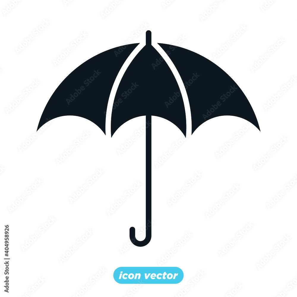 umbrella icon template color editable. umbrella symbol vector illustration for graphic and web design.