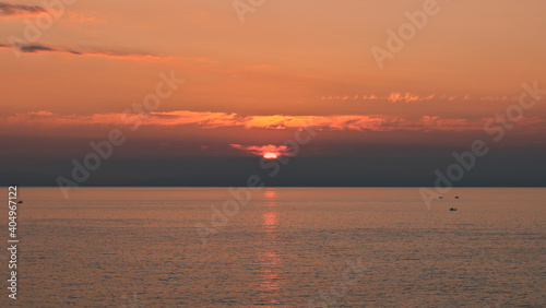 sunset over the sea © Mary