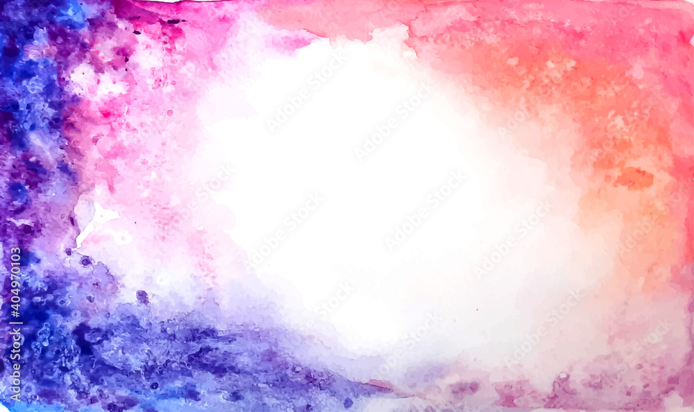 Obraz premium Abstract colorful watercolor background with watercolor splashes.
