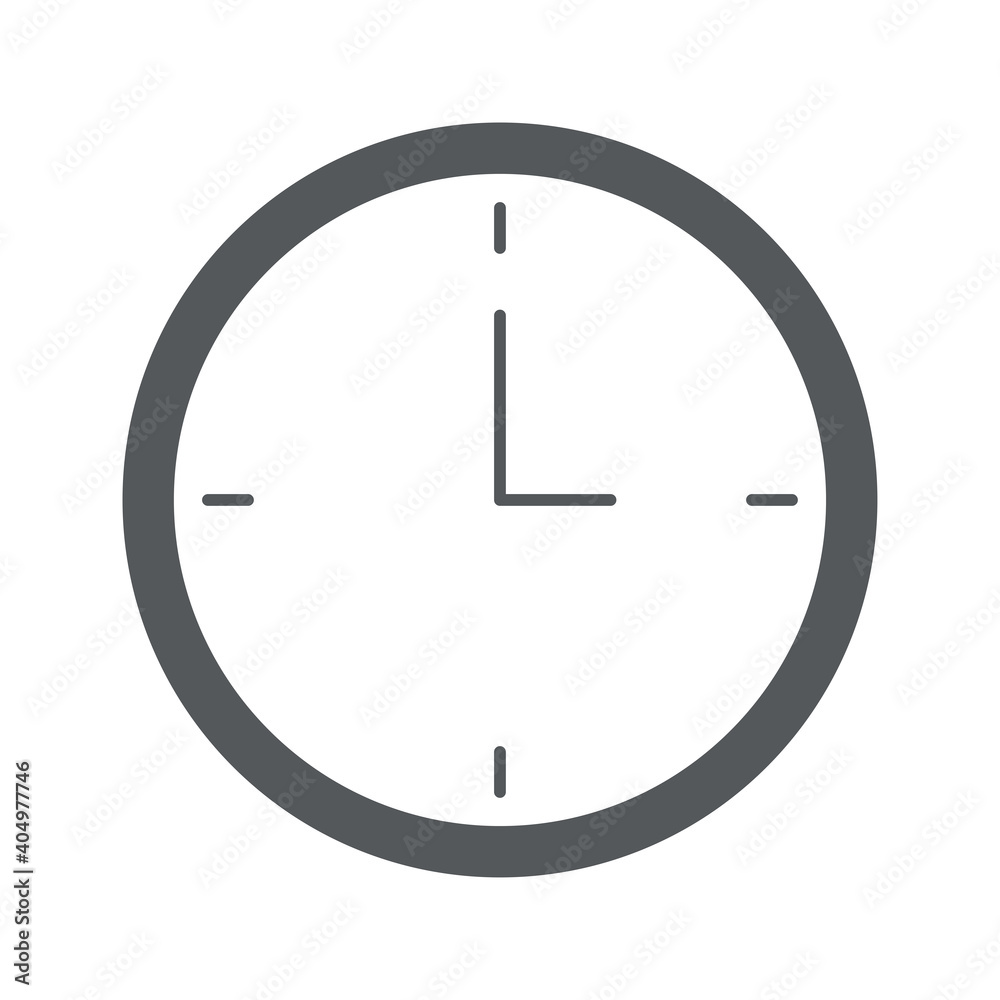 wall clock icon, silhouette style wall clock icon, silhouette style
