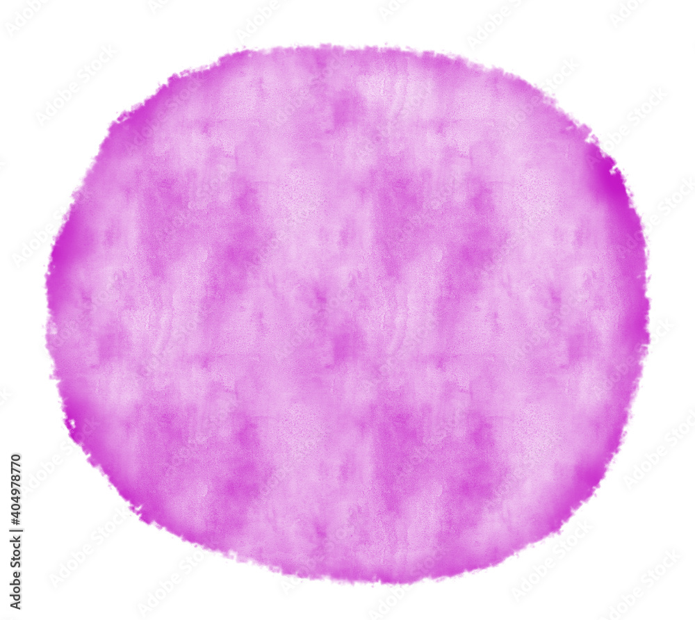 Circle round watercolor splash of abstract pink spot isolated on white background. Computer generated illustration. Circle round watercolor splash of abstract pink spot isolated on white background. Computer generated illustration.