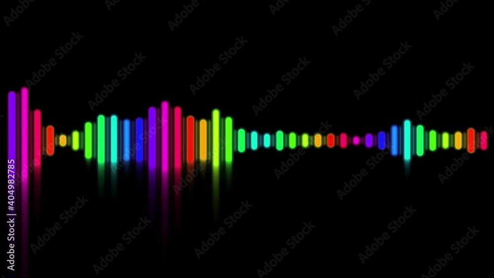 digital audio spectrum wave effect background