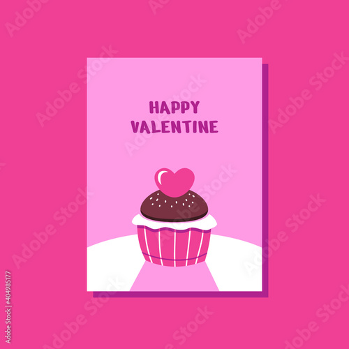 Valentine s day illustrations for cards poster or stickers