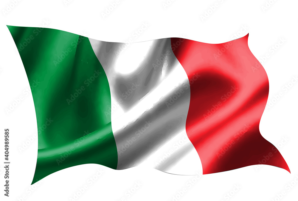 イタリア 国旗 シルク アイコン Stock ベクター Adobe Stock