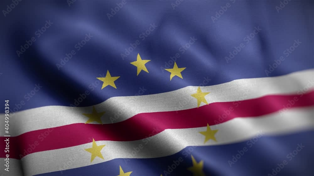 Cape Verde Flag Textured Waving Close Up Background HD Cape Verde Flag Textured Waving Close Up Background HD