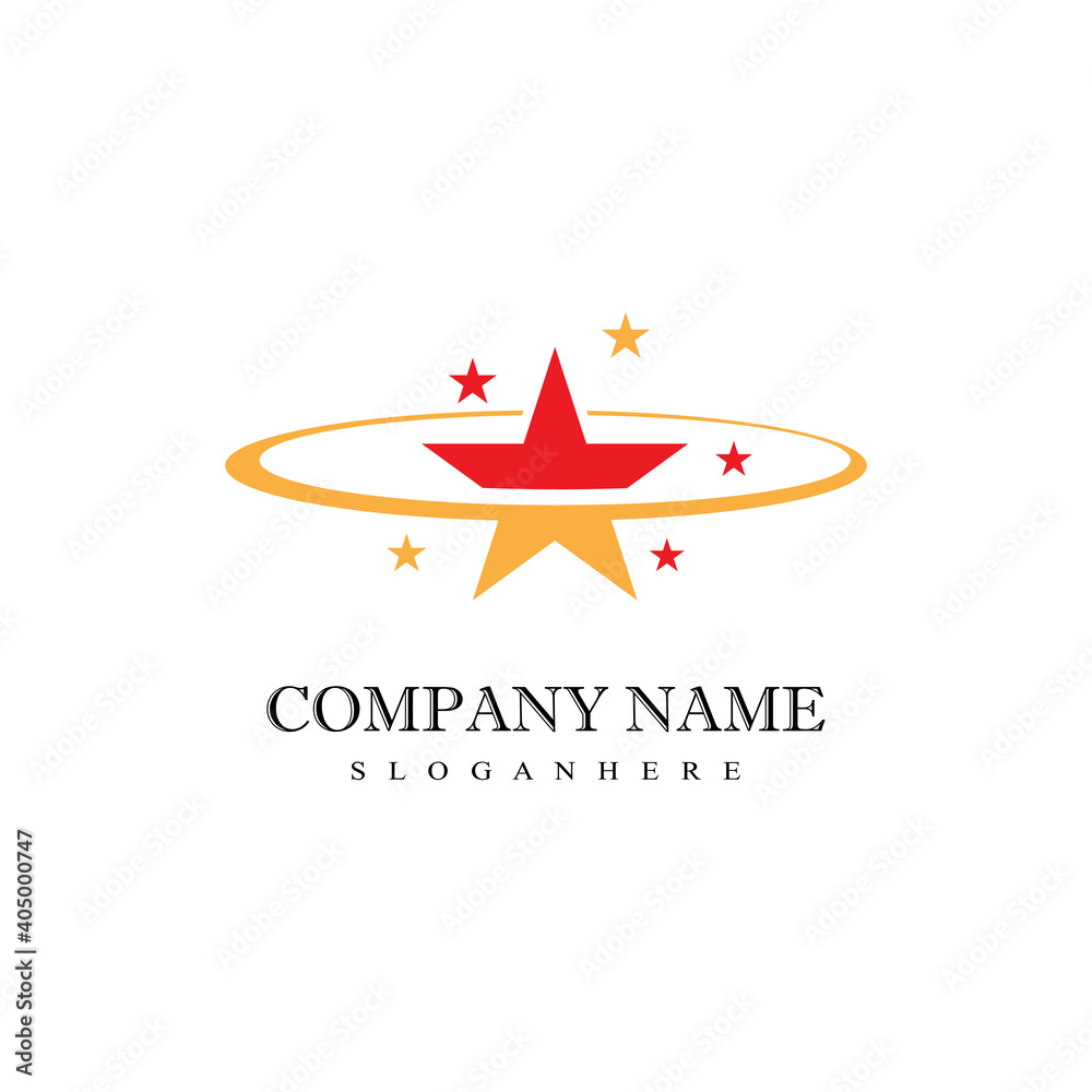 Obraz premium Star icon Template vector illustration design