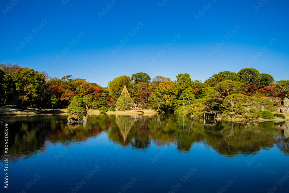 秋の六義園