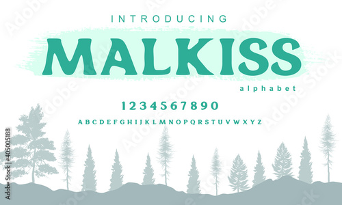 Malkiss font. Elegant alphabet letters font and number. Classic Copper Lettering Minimal Fashion Designs. Typography fonts regular uppercase. vector illustration