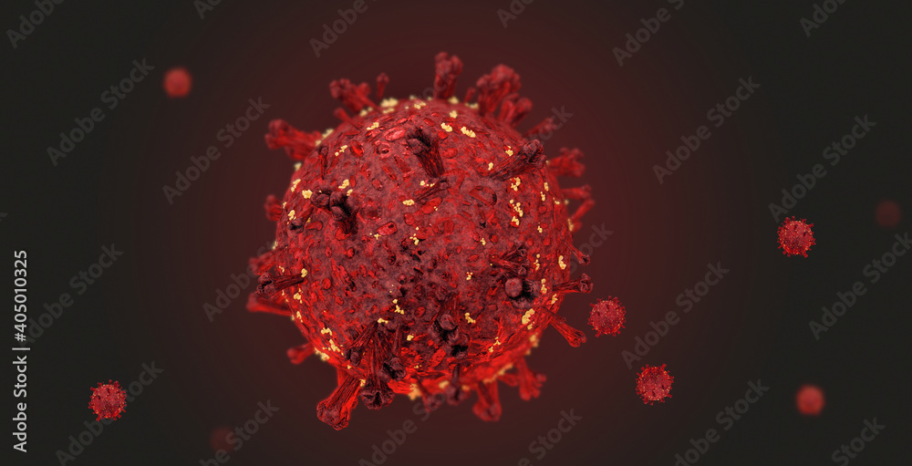 coronavirus covid-19 3d-illustration dark red background coronavirus covid-19 3d-illustration dark red background