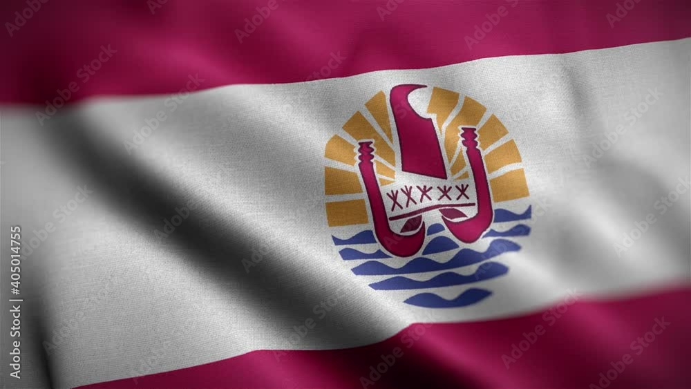 French Polynesia Flag Textured Waving Close Up Background HD French Polynesia Flag Textured Waving Close Up Background HD