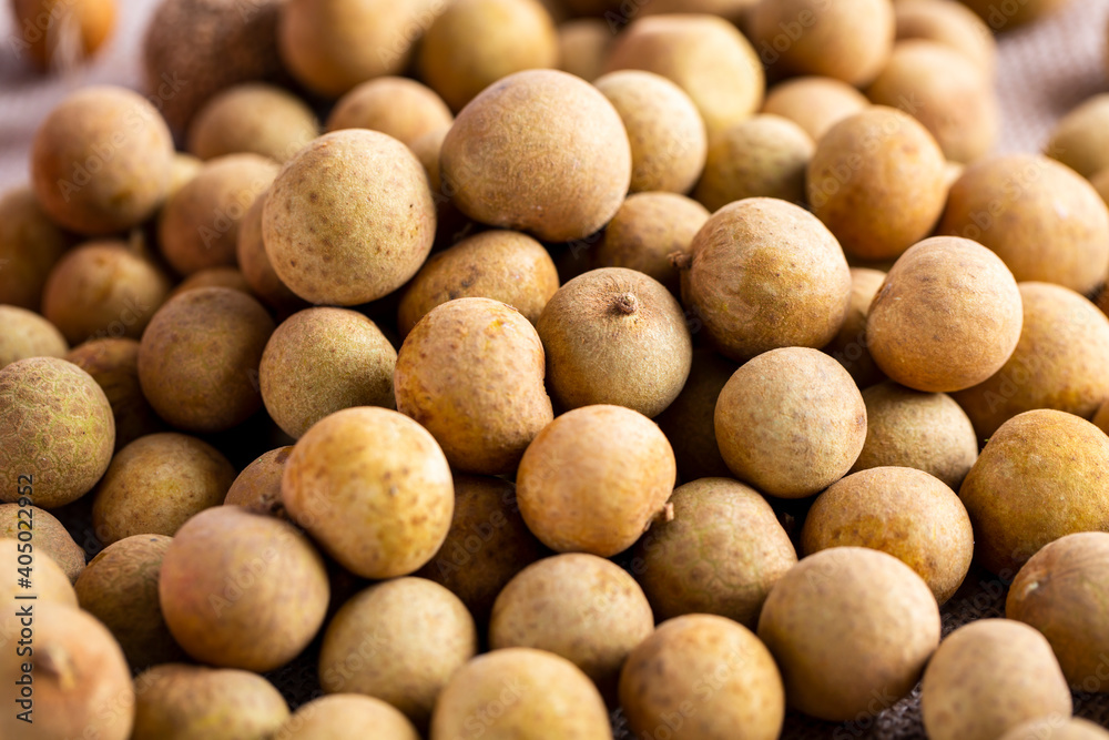 Close up of longan, Longan fruit 