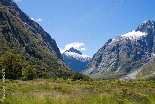 Mount Talbot view from Monkey Creek, New Zealand