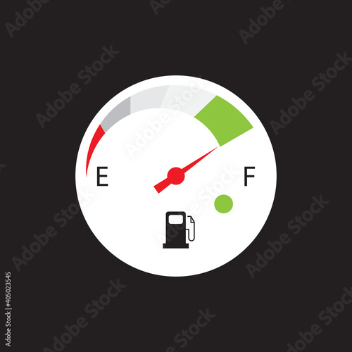 Fuel tank indicator.vector illustration
