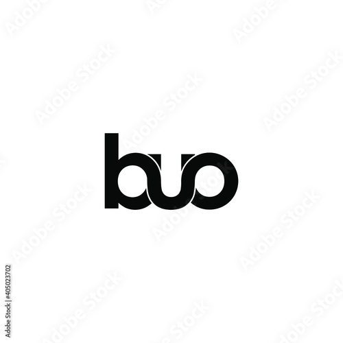 buo letter original monogram logo design photo