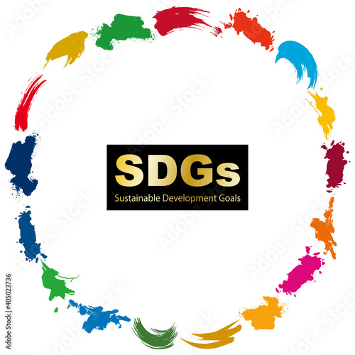 SDGs CMYK指定色（スウォッチ付）サークルフレーム