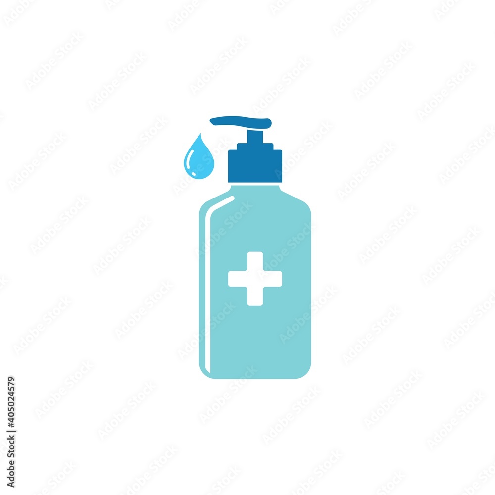 hand sanitizer icon vector illustration design template