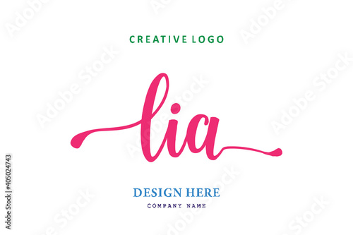 LIA lettering logo is simple, easy to understand and authoritative