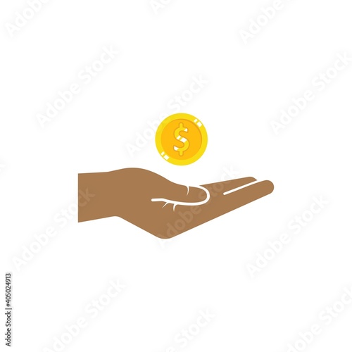 earning money icon vector illustration design template