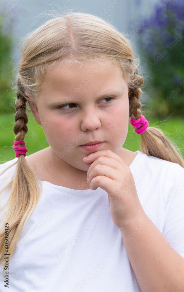 Emotions. The girl expresses various emotions on her face. Emotions. The girl expresses various emotions on her face.