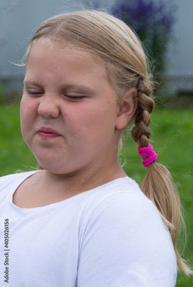 Emotions. The girl expresses various emotions on her face. Emotions. The girl expresses various emotions on her face.