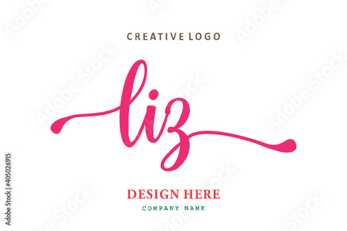 LIZ lettering logo is simple, easy to understand and authoritative