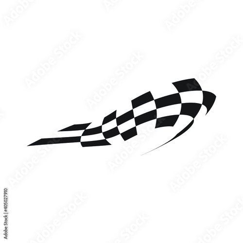 Checkered Race Flag Vector Illutration.