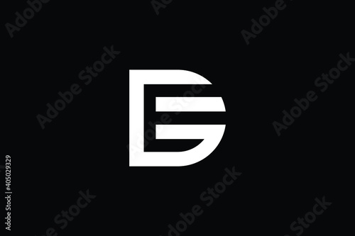 GE logo letter design on luxury background. EG logo monogram initials letter concept. GE icon logo design. EG elegant and Professional letter icon design on black background. G E EG GE