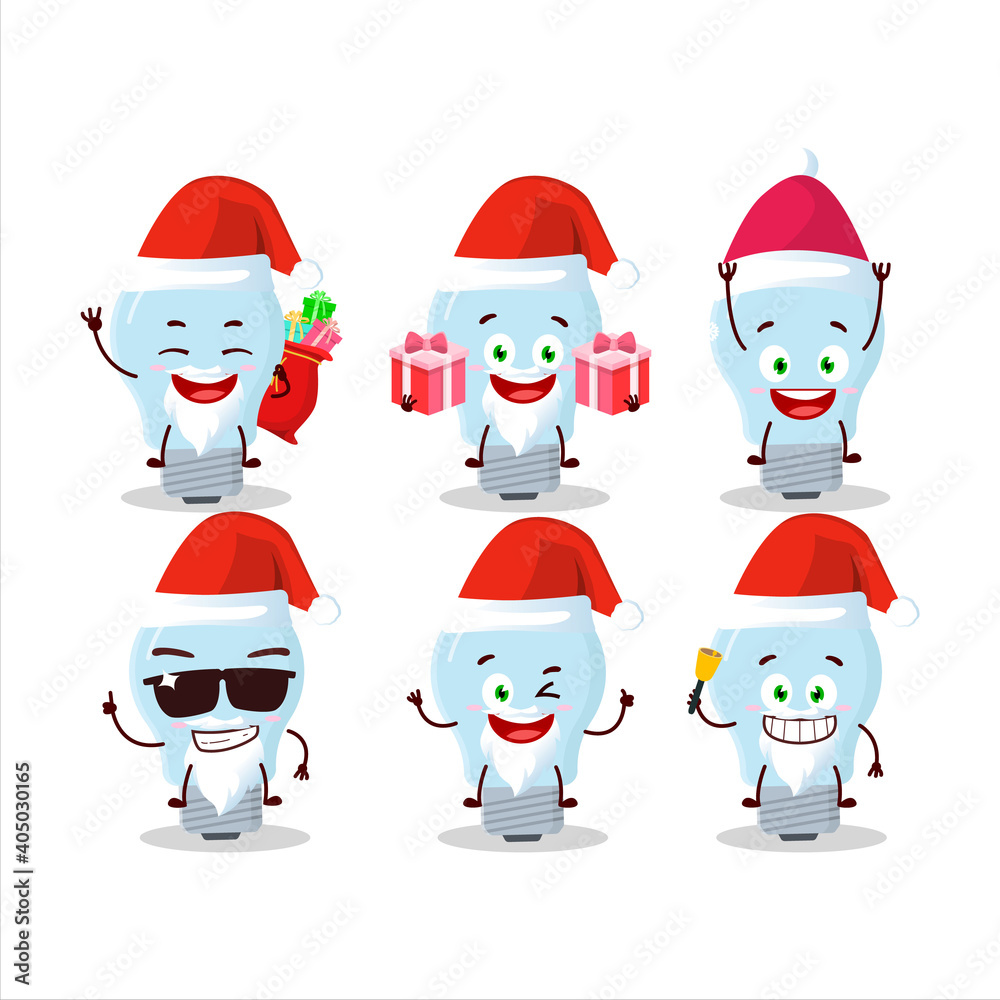 Santa Claus emoticons with halogen cartoon character Santa Claus emoticons with halogen cartoon character
