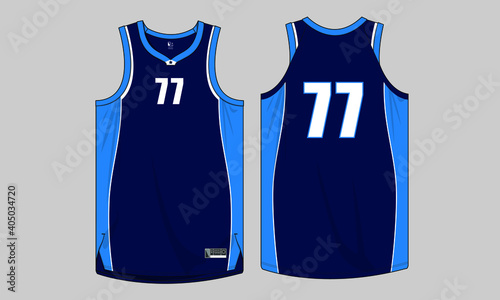Basketball jersey template vector mockup